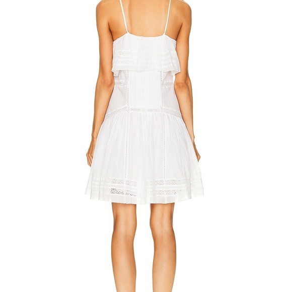 ISABEL MARANT ETOILE  Moly Lace-Trimmed Cotton-Voile Mini Dress - Picture 2 of 8